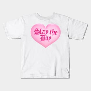 Slay the Day Heart Kids T-Shirt